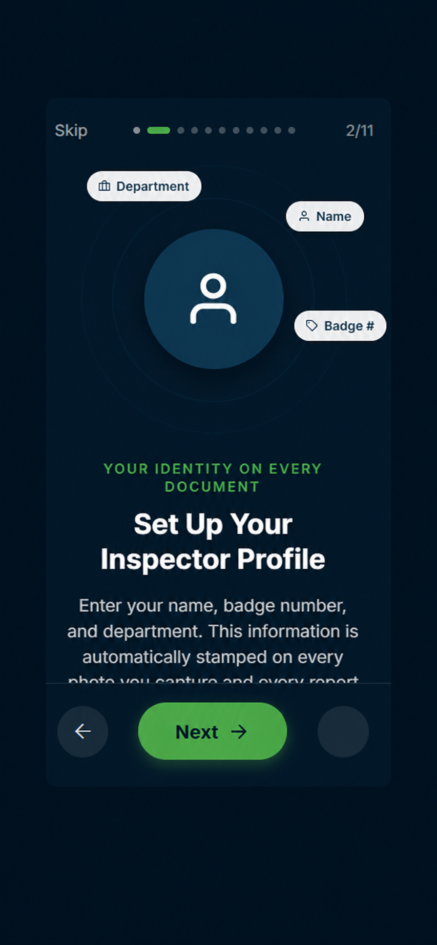 Inspector Profile